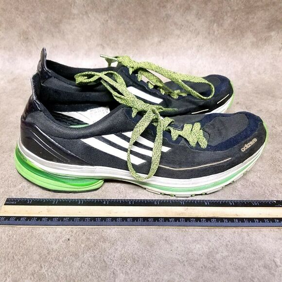 Adidas Womens Adizero F50 G42281 Size 9 Black Green Running Shoes - Picture 4 of 10